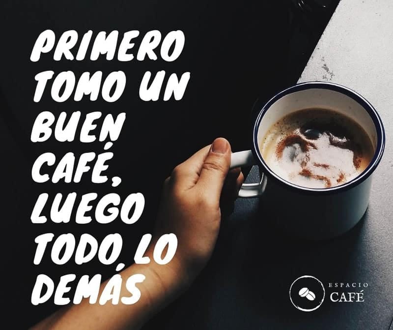 buenos dias con cafe