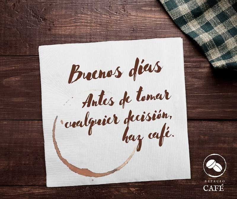 buenos dias con cafe
